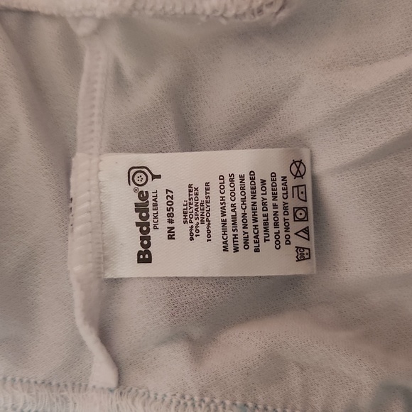 Pickleball Shorts BADDLE Women’s XXL 5” Inseam, Inner liner, Aqua NWT - Picture 8 of 14